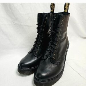 Dr. Martens Black Leather Women's Boots